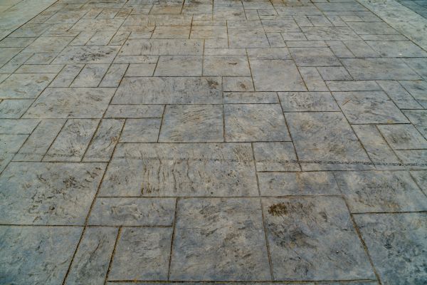 Stamped Patio Installation